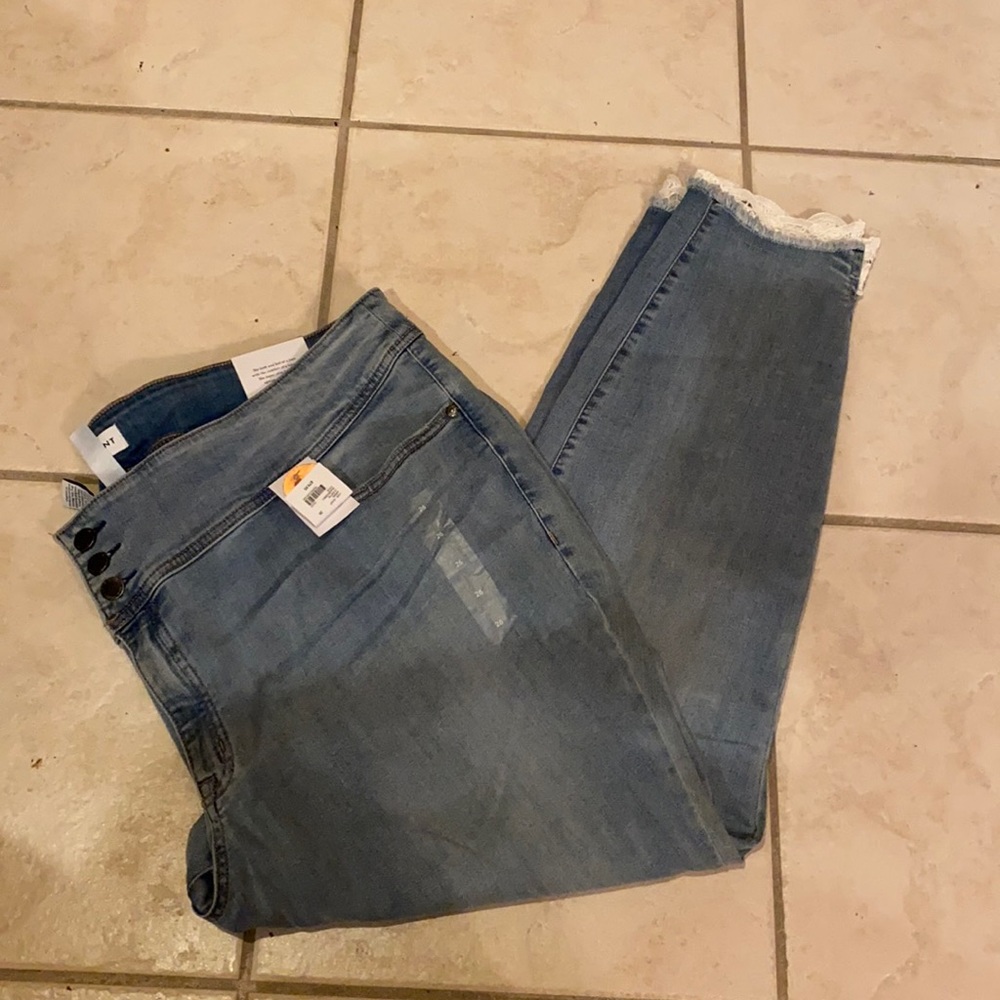 Sz 26 high waist jegging Lane Bryant NWT denim